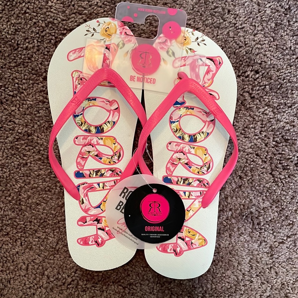 NWT, Robin Ruth Florida Flip Flops